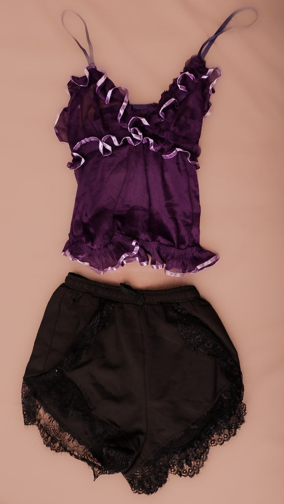 Purple Black Pajama