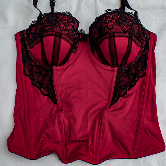 Red undwires corset size S/M