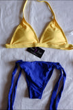 Yellow & Blue padded shein bikini ( M/L)