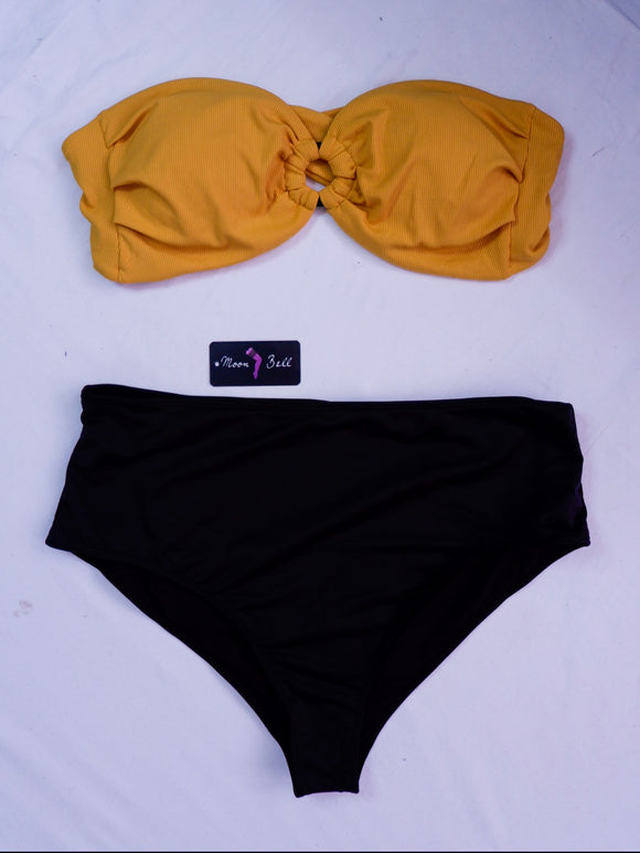 Yellow Black Bikini
