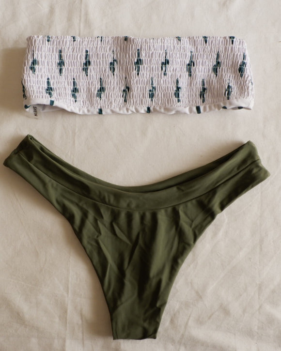 Green & white Shein (s/m) swimsuit