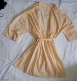 Cotton peach kimono Robe